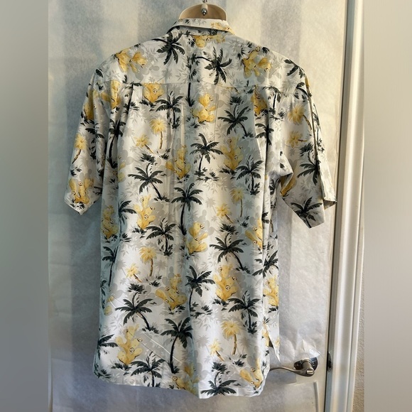 Nautica Aloha Hawaii palm tree tropical men’s shirts Sz-M J5 - Picture 2 of 9